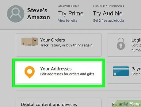 Image titled Change Your Shipping Address on Amazon on PC or Mac Step 3