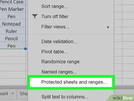 Image titled Protect Cells on Google Sheets on PC or Mac Step 5