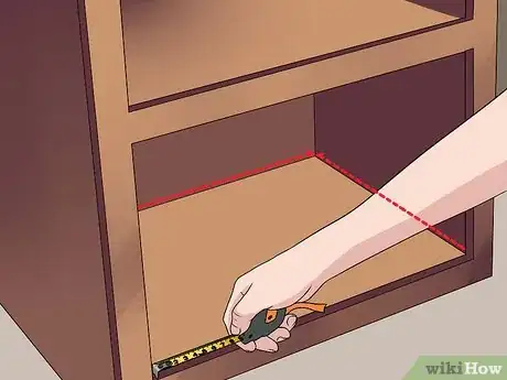 Image titled Install Sliding Shelves in Kitchen Cabinets Step 1