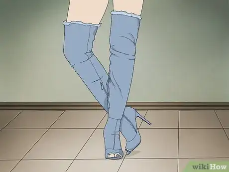 Image titled Wear Denim Boots Step 1