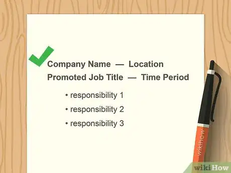 Image titled Show a Promotion on a Resume Step 1