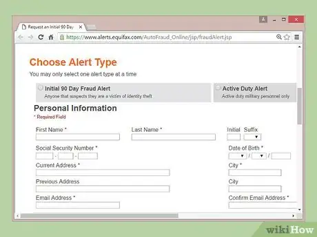 Image titled Remove a Fraud Alert from Equifax Step 10