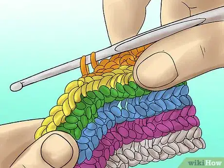 Image titled Crochet Rainbow Dish Cloths Step 18