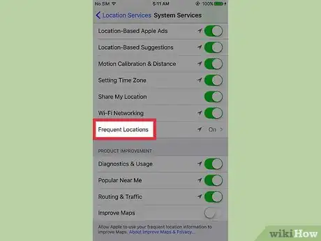 Image titled Clear Your Frequent Location History on an iPhone Step 5