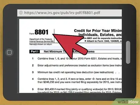 Image titled Claim AMT Credit Step 2