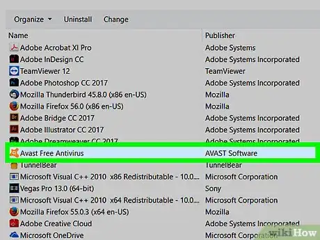 Image titled Uninstall Avast! Free Antivirus 8 Step 5