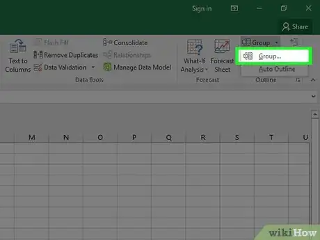 Image titled Collapse Columns in Excel Step 5