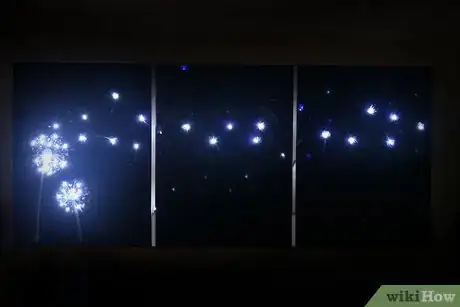 Image titled Design Three Panel, Light Up Dandelion Wall Art Step 11