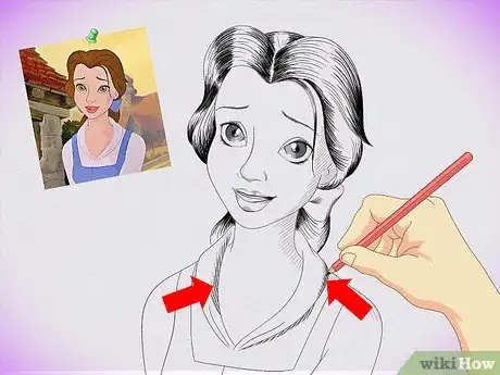 Image titled Draw a Realistic Portrait of Belle Step 12