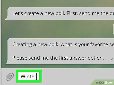Image titled Create Poll on Telegram on PC or Mac Step 8