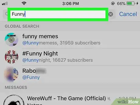 Image titled Search Telegram on iPhone or iPad Step 4