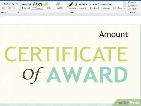 Image titled Make Your Own Printable Certificate Step 6