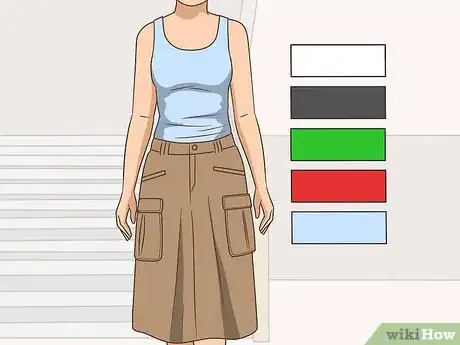 Image titled Wear a Cargo Skirt Step 4