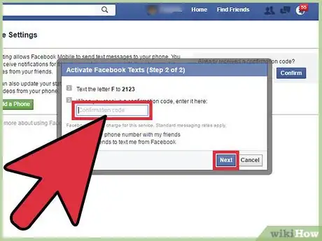 Image titled Post on Facebook Via Text Step 6