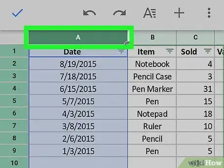 Image titled Freeze a Column on Google Sheets on Android Step 4