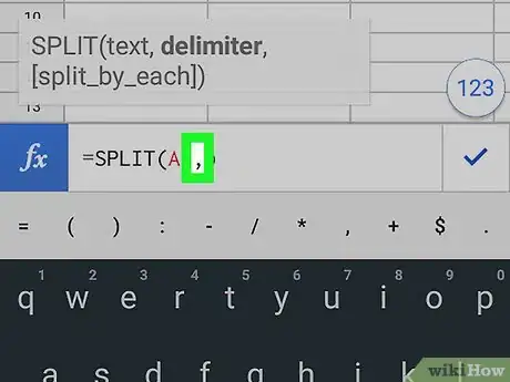 Image titled Split a Cell on Google Sheets on Android Step 12
