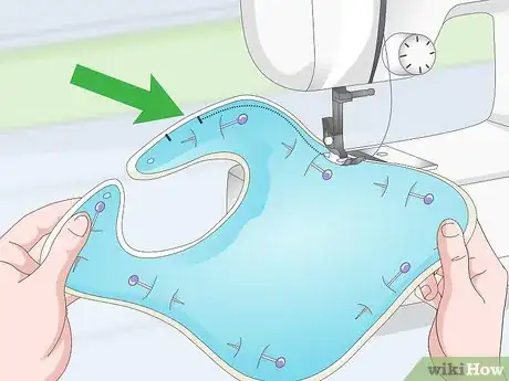 Image titled Cut and Sew a Baby Bib With Snaps Step 11