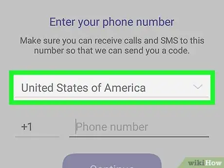 Image titled Create a Viber Account on Android Step 4