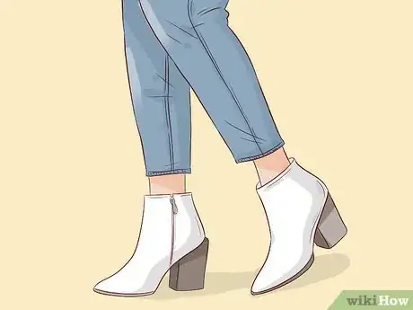 Image titled Wear White Booties Step 1