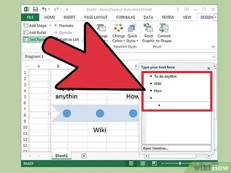 Image titled Create a Timeline in Excel Step 4