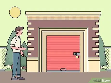 Image titled Open a Storage Unit Door Step 1