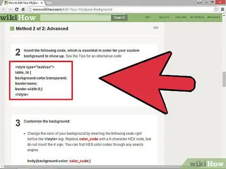 Image titled Edit Your MySpace Background Step 4