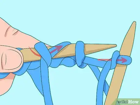 Image titled Knit Stockinette Stitch Step 4