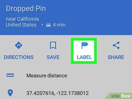 Image titled Add Labels on Google Maps on Android Step 4
