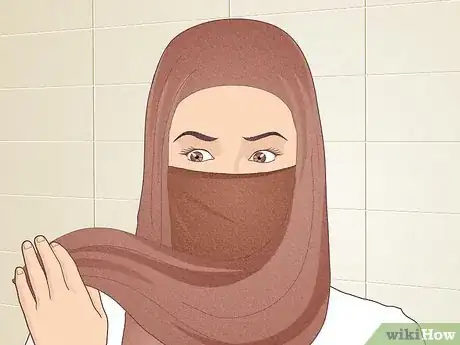 Image titled Cover Your Face with a Hijab Step 12