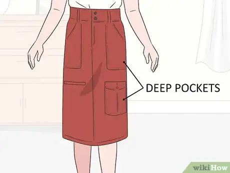 Image titled Wear a Cargo Skirt Step 2