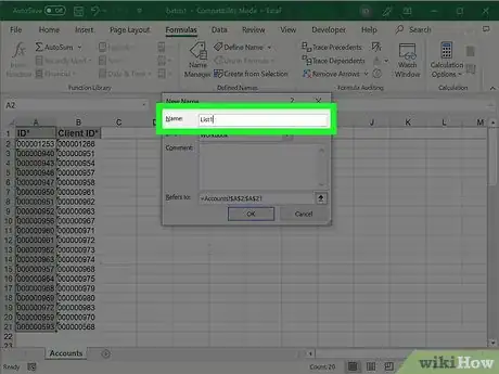 Image titled Compare Two Lists in Excel Step 5