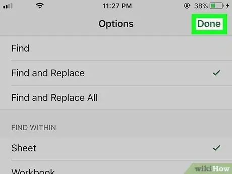 Image titled Find and Replace on Excel on iPhone or iPad Step 8