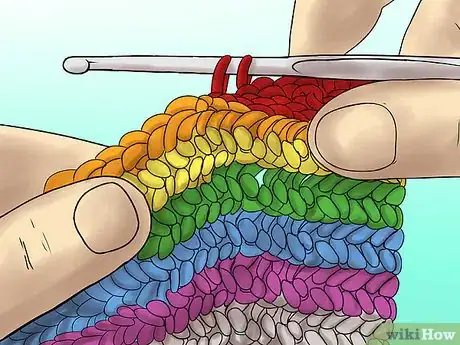 Image titled Crochet Rainbow Dish Cloths Step 19