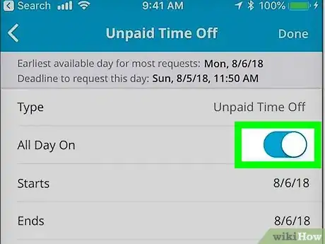 Image titled Request Time Off on Hotschedules on Android Step 6