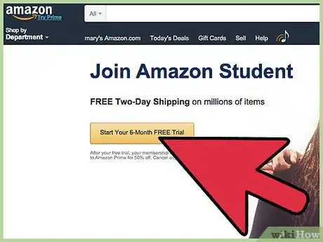 Image titled Sign Up for Free Amazon Prime Student