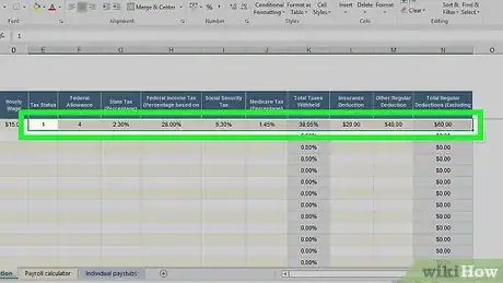Image titled Prepare Payroll in Excel Step 9