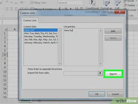 Image titled Create Custom Lists in Excel Step 7