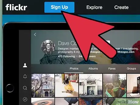Image titled Open a Flickr Account Step 1
