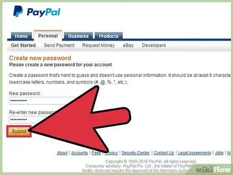 Image titled Change a PayPal Password Step 13