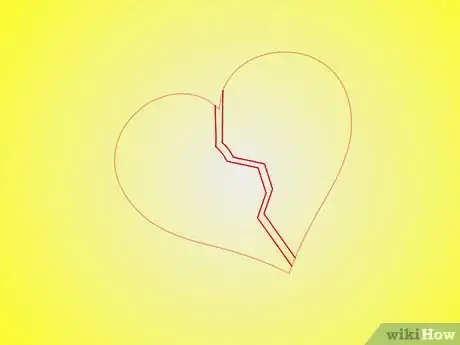 Image titled Draw a Broken Heart Step 2