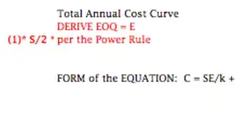 Do Economic Order Quantity Analysis