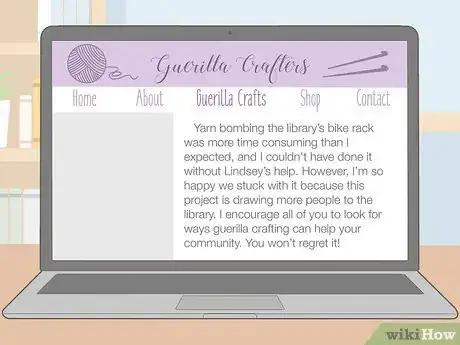 Image titled Write a Guerilla Craft Blog Step 10
