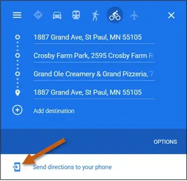 Image titled Click send directions v1a