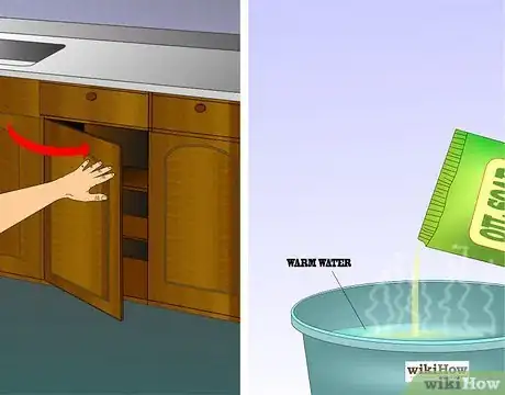Image titled Clean Kitchen Cabinets Step 3