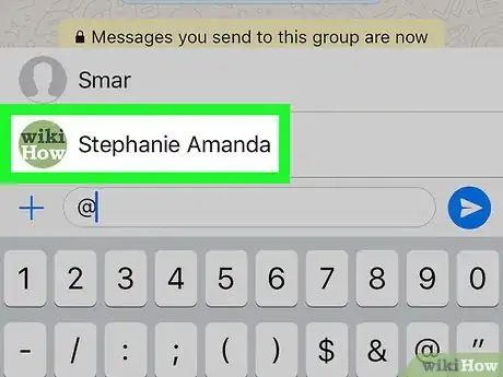 Image titled Tag Someone on WhatsApp on iPhone or iPad Step 6