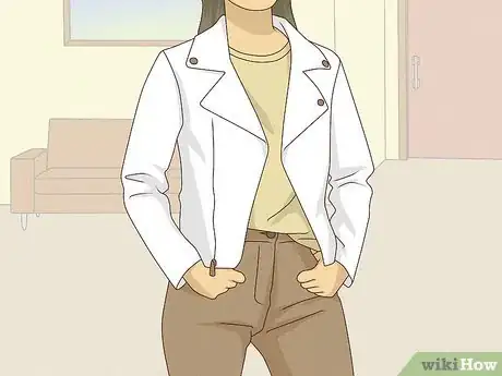 Image titled Style a White Leather Jacket Step 1