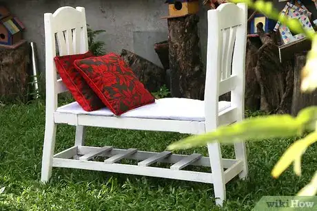 Image titled Make a French Bench from Two Chairs Step 13