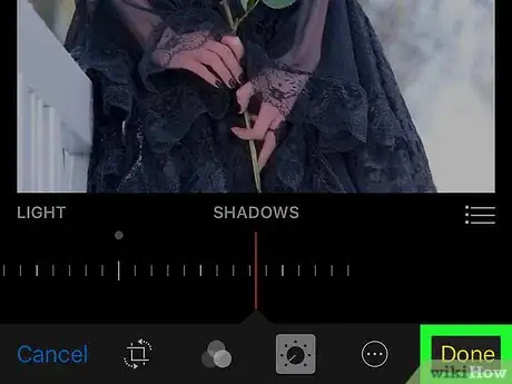 Image titled Adjust the Shadows of a Photo Using the iPhone Photos App Step 9