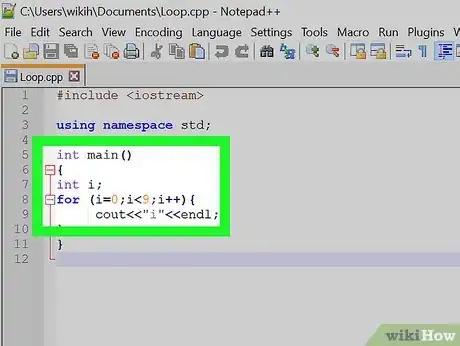 Image titled Write a For Loop in CPP Step 9