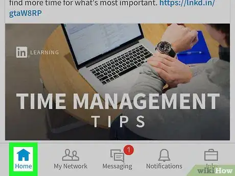 Image titled Post an Article on LinkedIn on iPhone or iPad Step 2